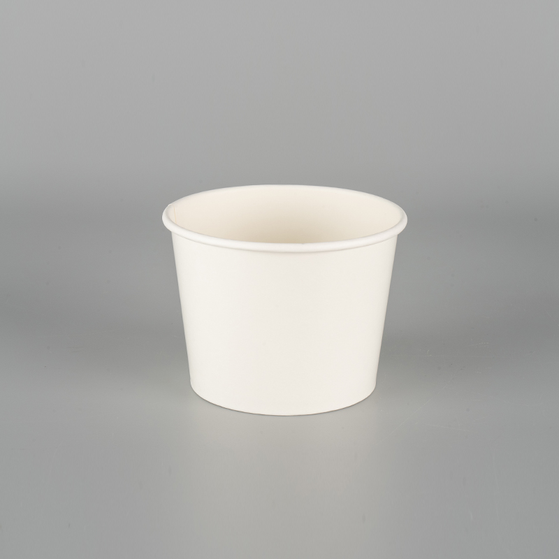 Tasse de papier glacée à la fuite recyclable