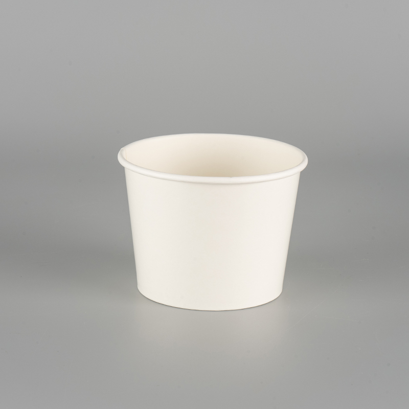 Tasse de papier glacée à la fuite recyclable
