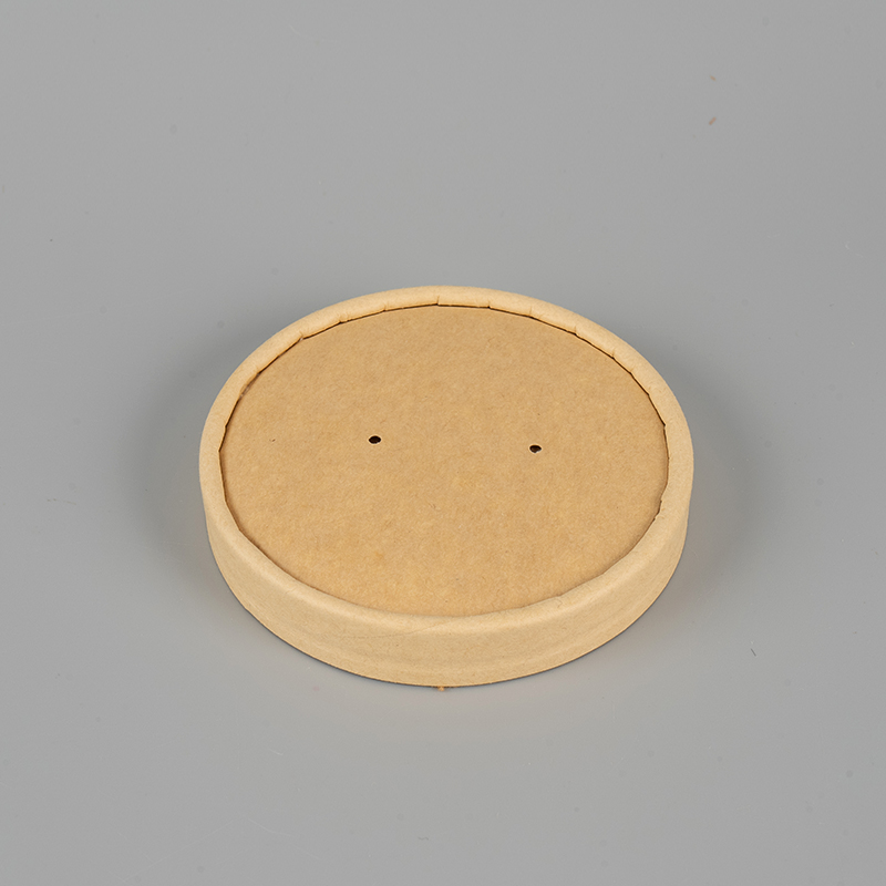 Couvercle en papier kraft jetable couvercle